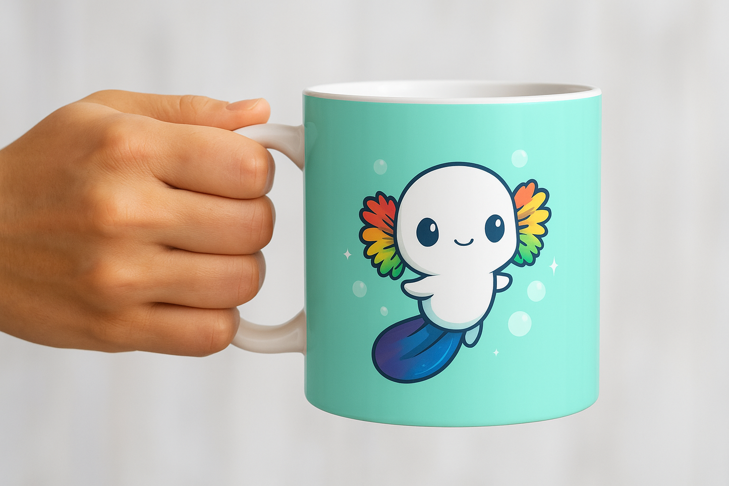 Rainbow Axolotl Cutie Mug